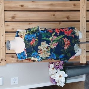 Gibson Latimer Floral Print Sleeveless Top